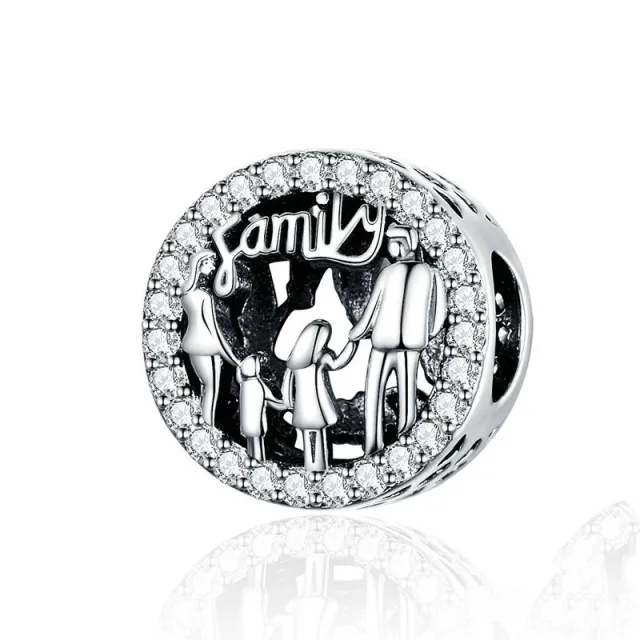 Family sterling silver loose beads White - Shop at LoveMi