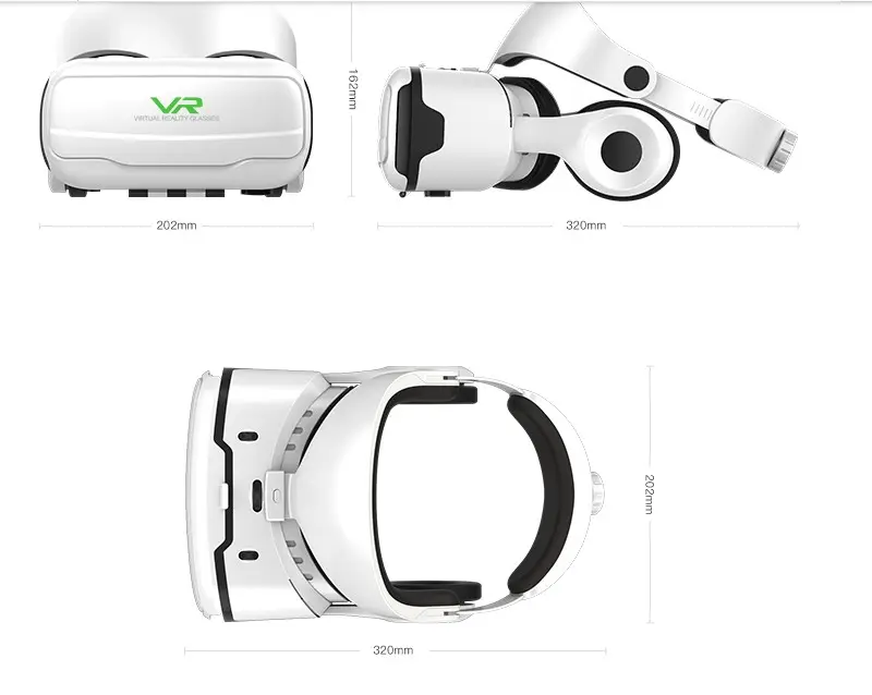 Head-mounted Adjustable HD VR Glasses