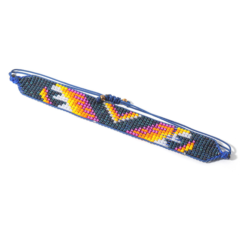 Rice bead woven bracelet
