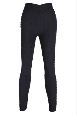 Jacquard V waist hip yoga pants tight sweatpants Black - Shop at LoveMi
