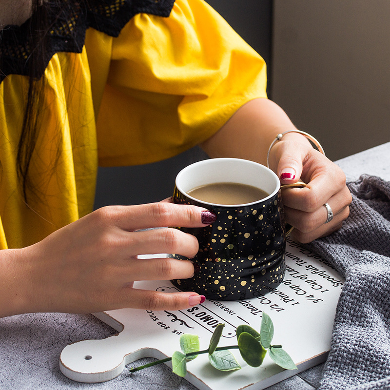 Creative star ceramic cup
