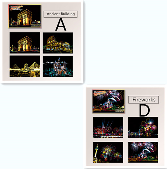 Scratch Painting Kratzmalerei 2 Style Set2 - Shop at LoveMi