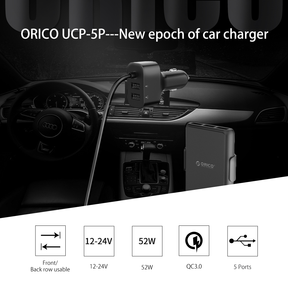 ORICO fast charge qc3.0 car charger 5