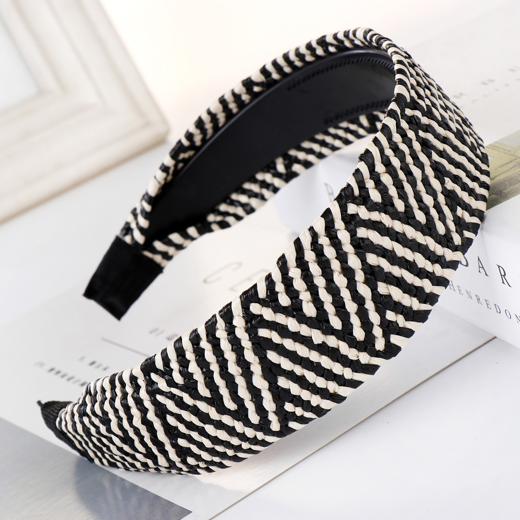 Hair Band Spring And Summer New Net Red Headdress Black White - Shop at LoveMi