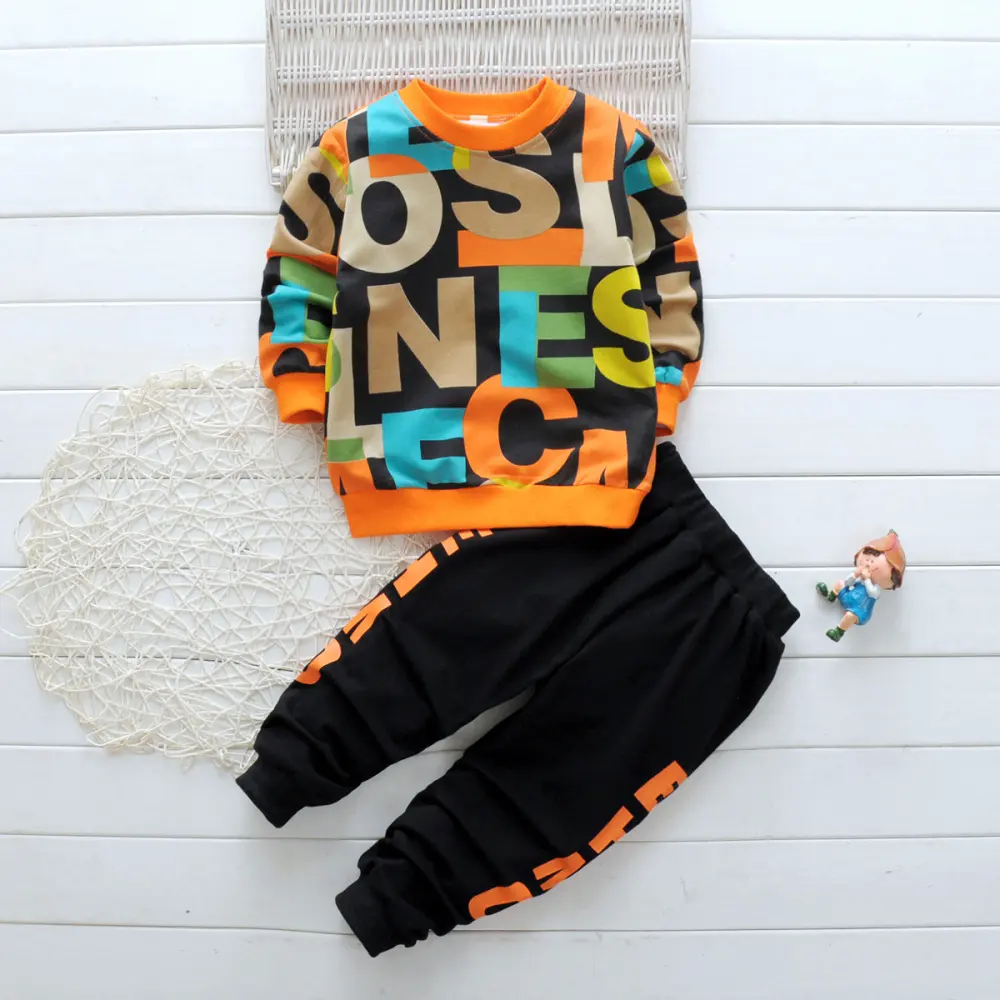 Spring Children's Clothing Boy and Girl Suit Two-piece Cartoon
