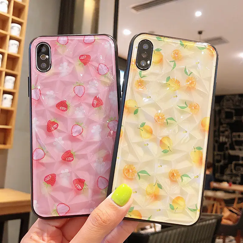 Mobile phone case youth version strawberry orange