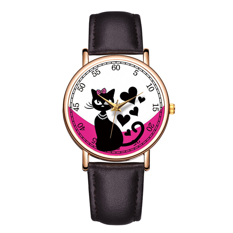 Quartz Watch with Faux Leather Strap, picture 2 of 3