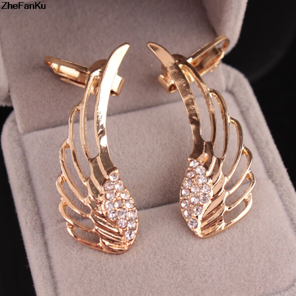 Fashion New Product Exaggerated Punk Personality Wings Single Ear Clip