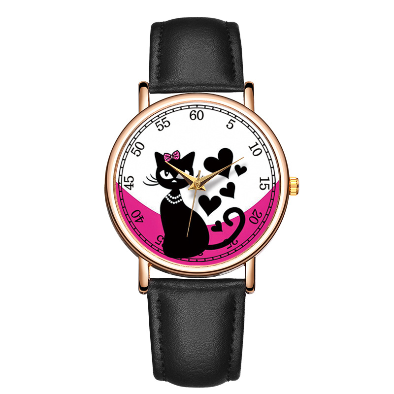 Quartz Watch with Faux Leather Strap, picture 3 of 3