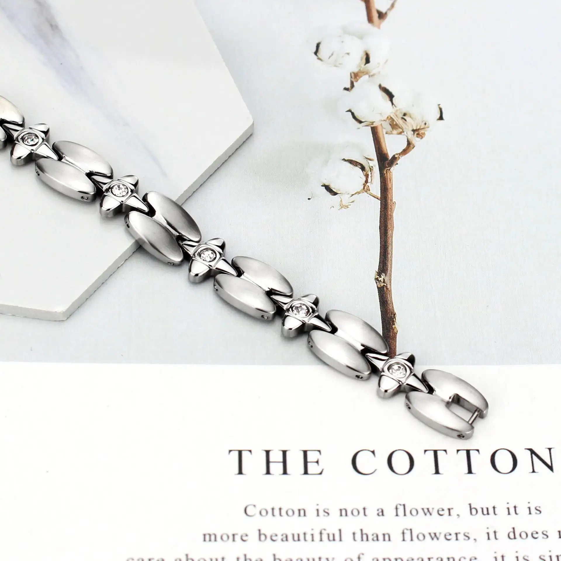 Cross Diamond Ladies Bracelet