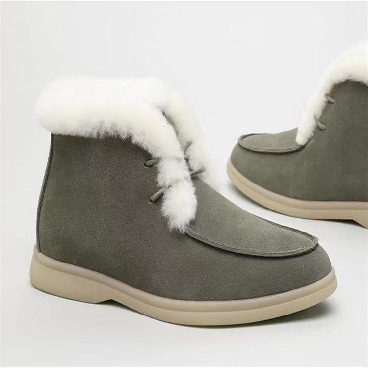 Plus Size Warm And Velvet Snow Boots Ankle Boots