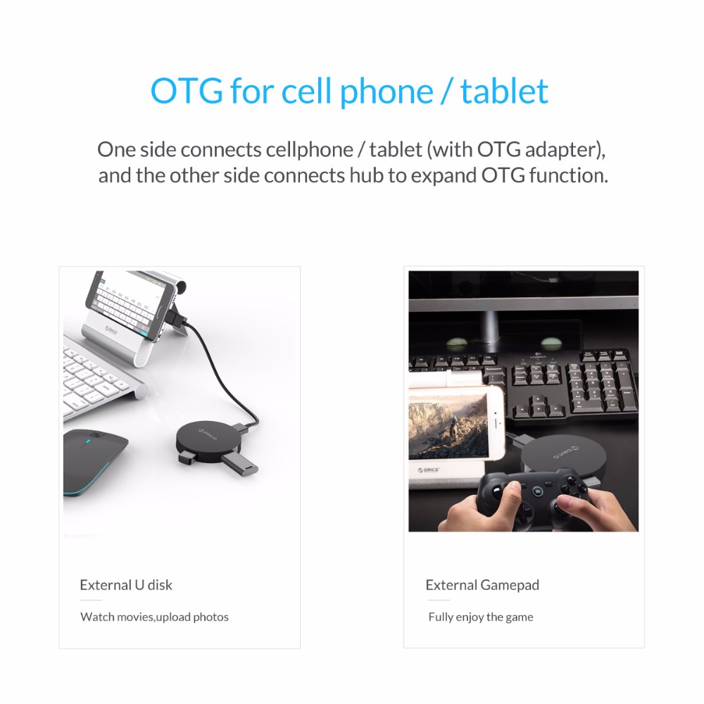 ORICO HA4U-U3 USB3.0 splitter 6