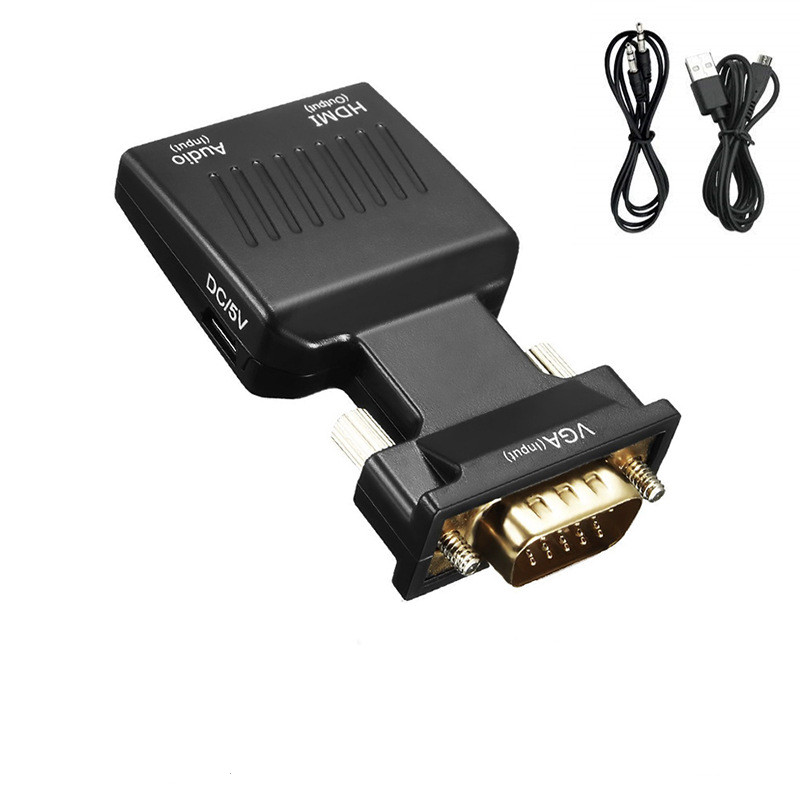 Black with audio converter
