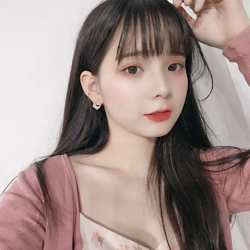 Temperament lily flower earrings
