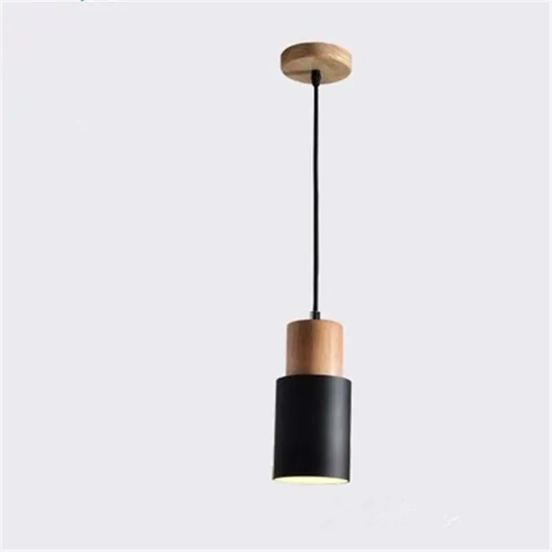 Solid Wood Single Head Multicolor Small Chandelier