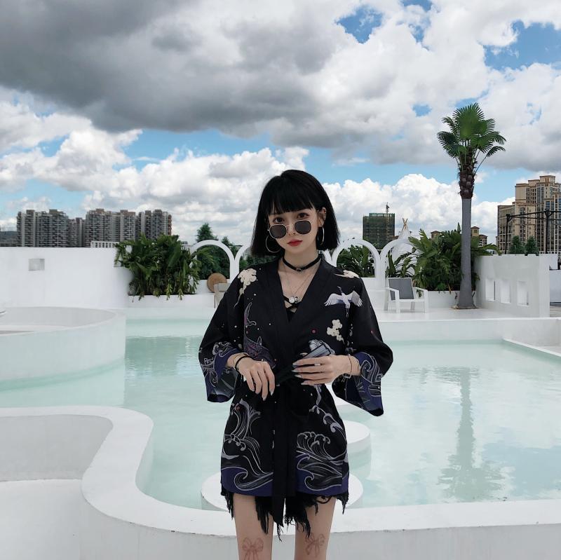 Chinese style improved art style carp sunscreen clothing