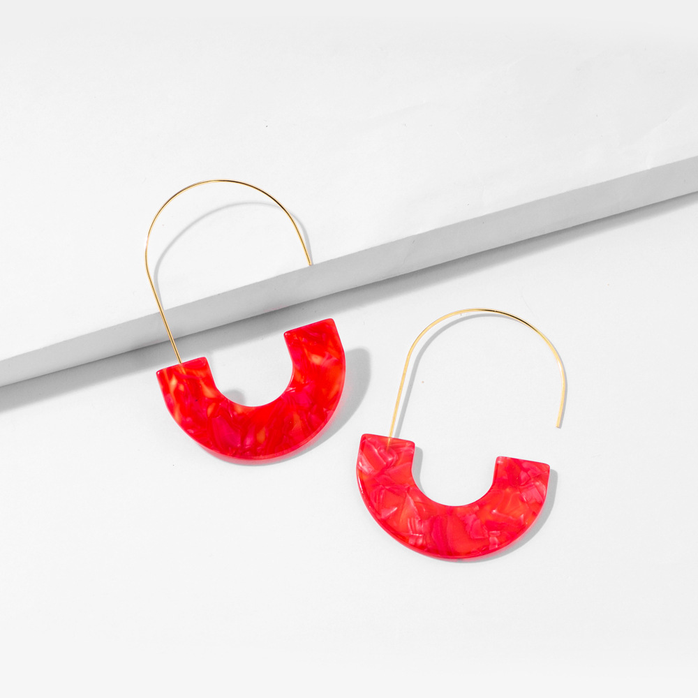 Acrylic Acrylic Stud Earrings