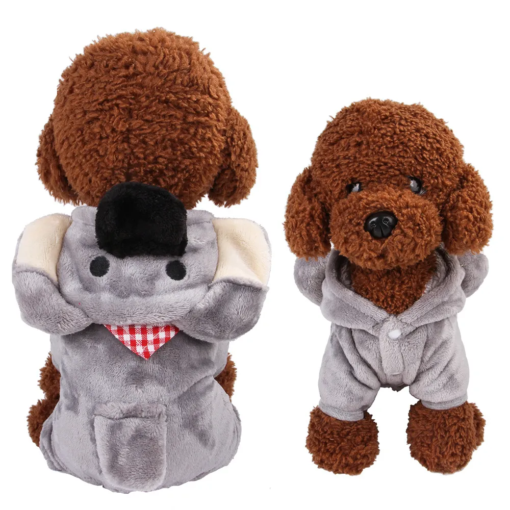 Autumn And Winter Pet Clothes - Grey