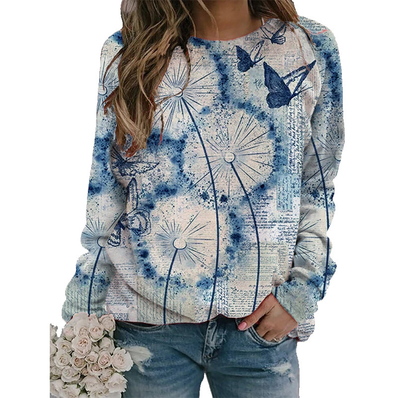 Butterfly print women's t-shirt