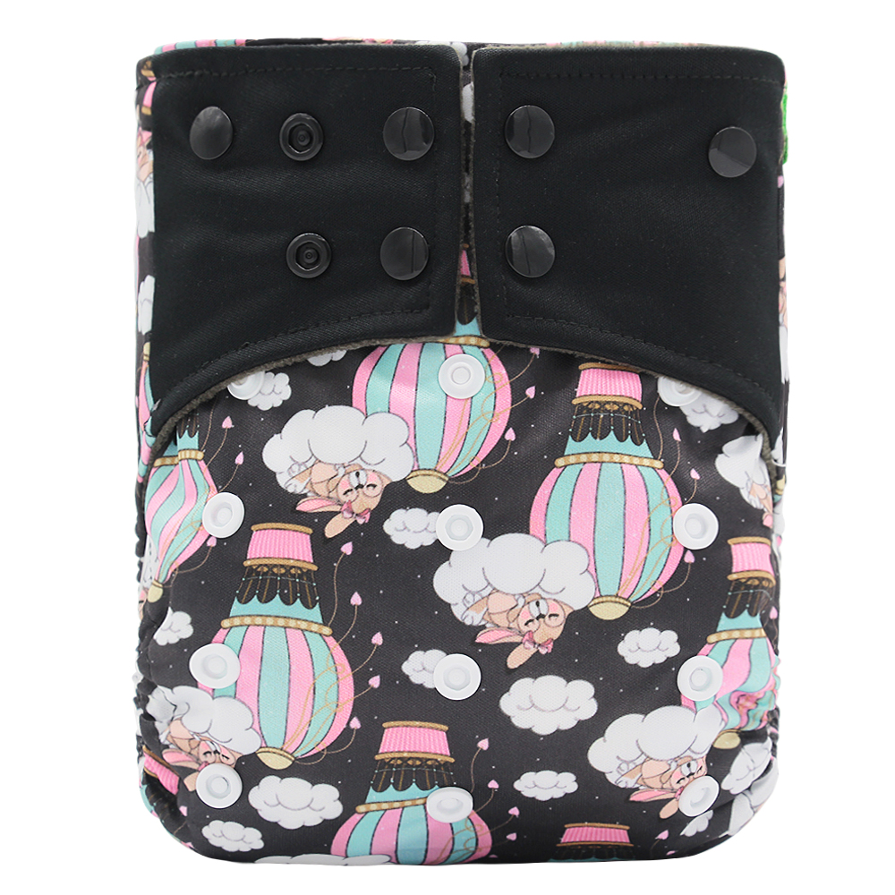 Baby washable leak-proof bamboo charcoal pocket cloth diapers — foto 7