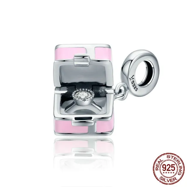 Silver Pendant DIY Beaded Lady Bracelet Accessory Charm Silver - Shop at LoveMi
