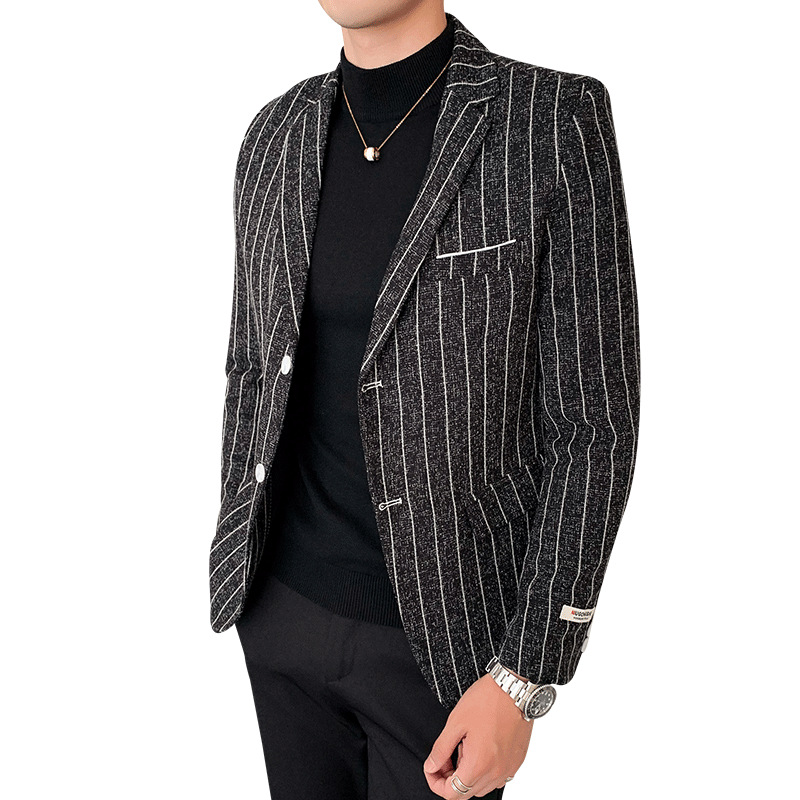 Danxi business jacket men's simple striped suit