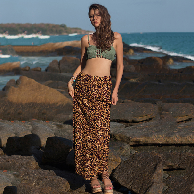 Title 4, Leopard Print High Waist Bag Hip Skirt. Elevate...