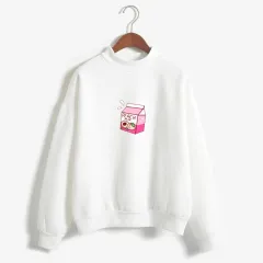 Sweatshirt with drink pattern - White - View 1