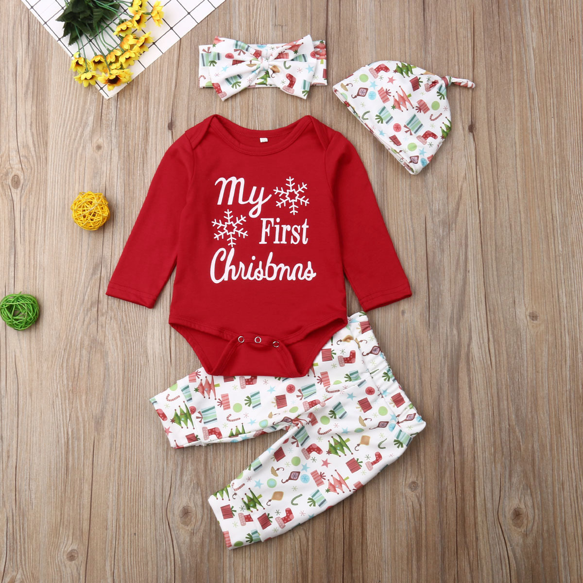 Christmas children's set gift printing three-piece set