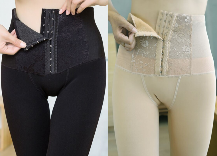 Tuck in leggings 1Black1Beige - Shop at LoveMi
