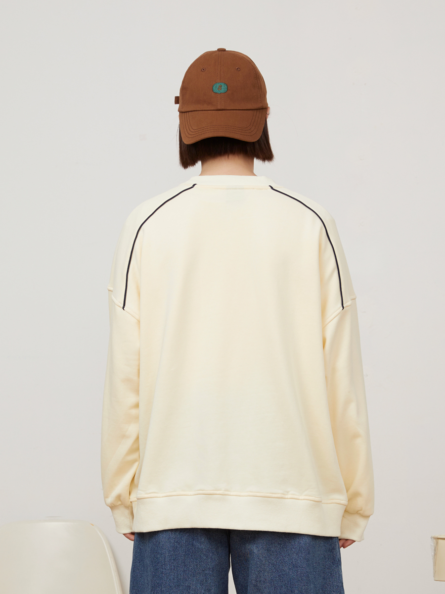 Doggy pattern crew neck top