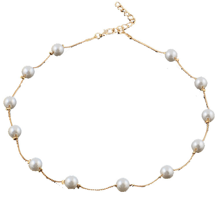 Exquisite Fashion Small Pearl Single Layer Clavicle Chain