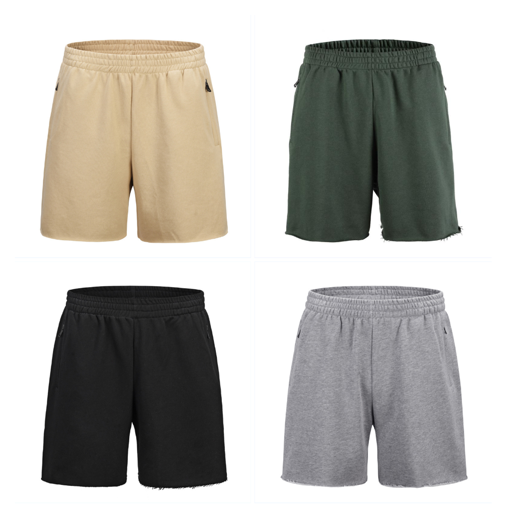 High-quality cotton terry material tide brand fog casual shorts