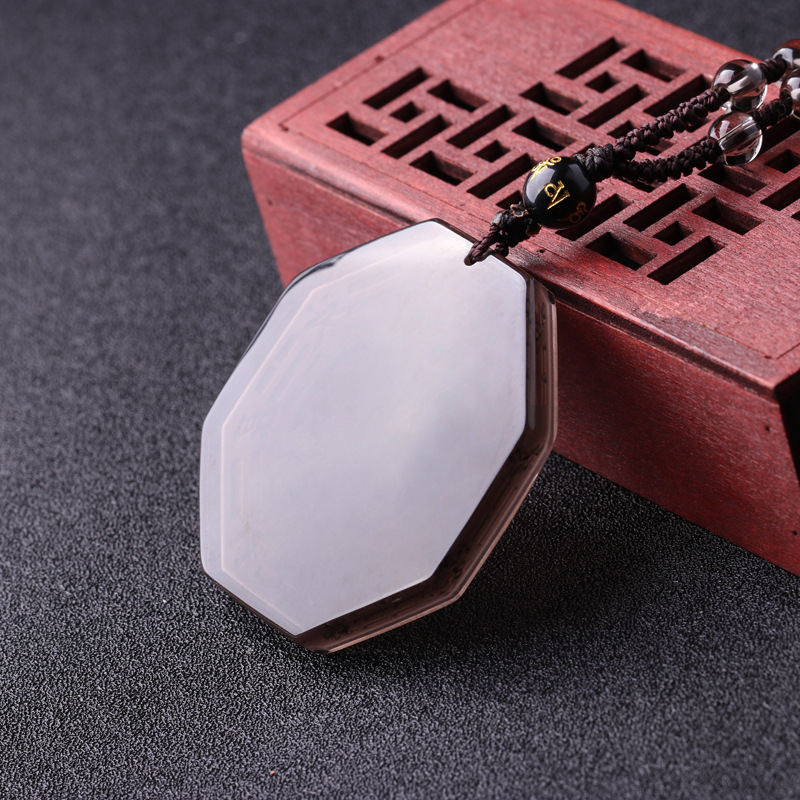 Five Elements Natural Crystal Ice Obsidian Pendant