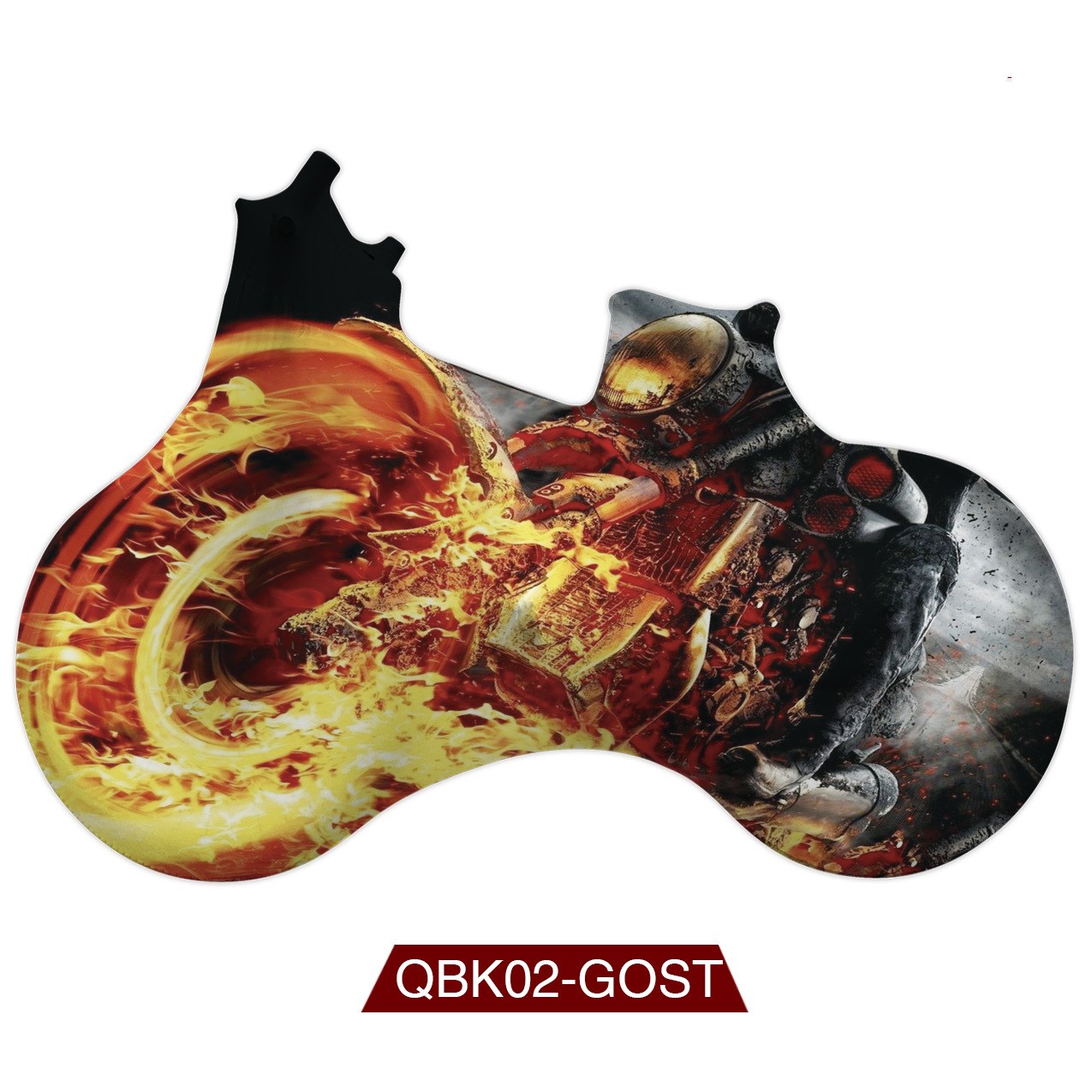Racing bike wheel digital print gown – Z17, One size