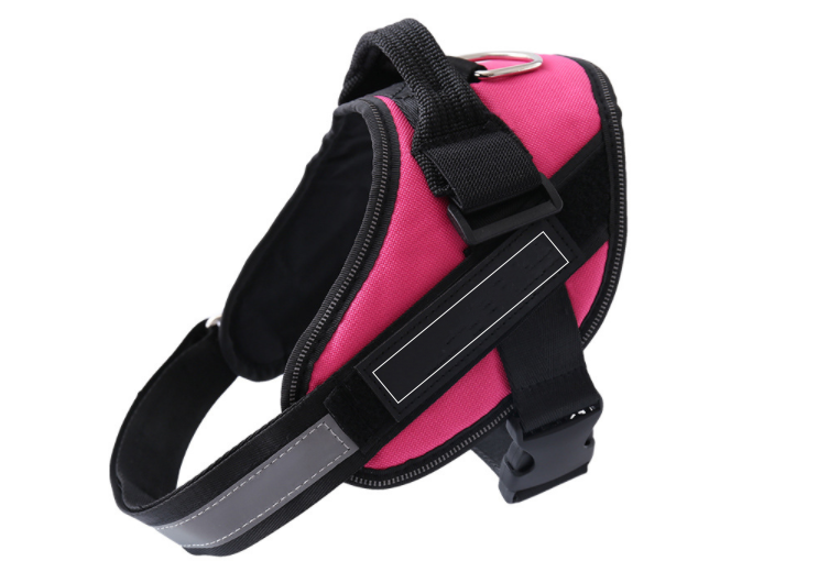 Adjustable Pet Harness For Dog Vest ID Custom Patch Outdoor Walking Dog Supplies Rose Red - Shop at LoveMi