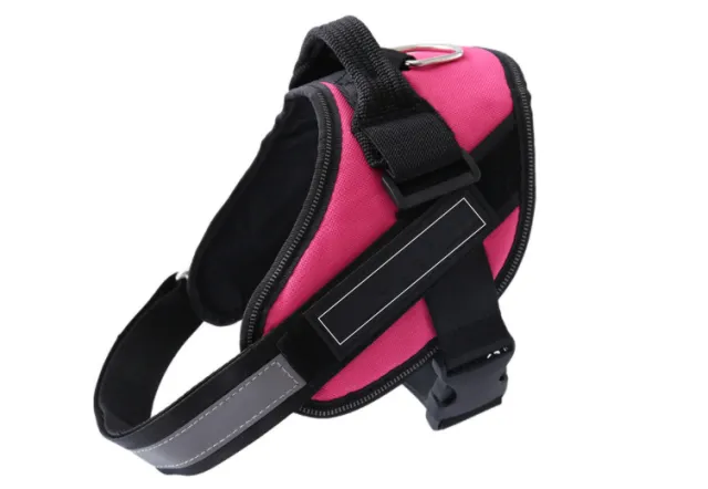 Adjustable Pet Harness For Dog Vest ID Custom Patch Outdoor Walking Dog Supplies Rose Red - Shop at LoveMi