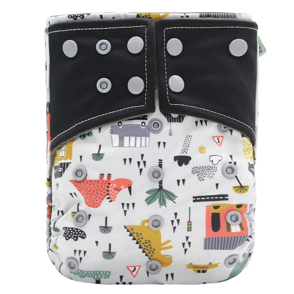 Baby washable leak-proof bamboo charcoal pocket cloth diapers — foto 4