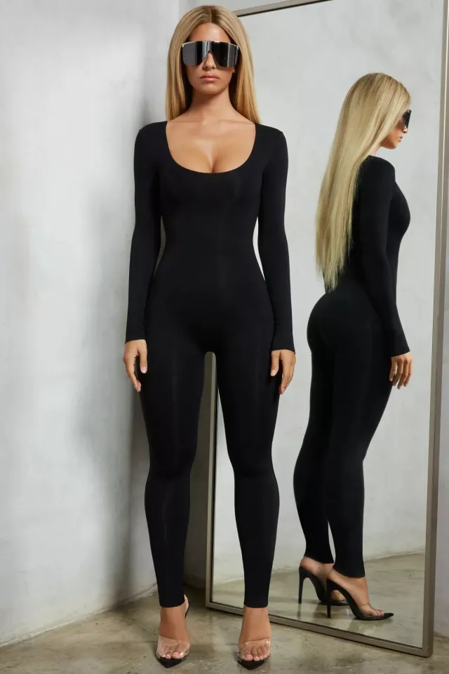 Pure Color Super Fire New Women's All match Jumpsuit Black - Shop at LoveMi
