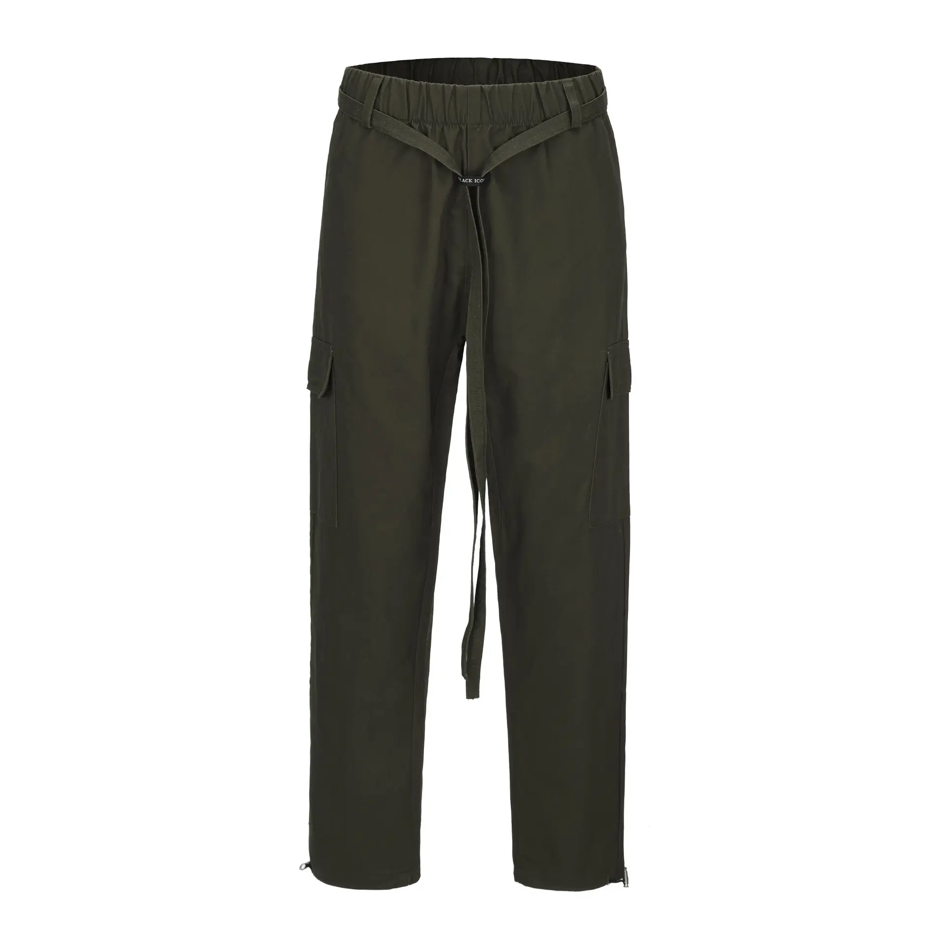 Streamer drawstring close-up streamer overalls casual pants