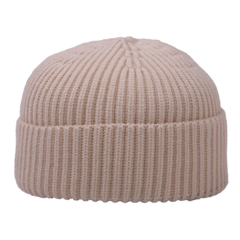 Retro Solid Color Adult Melon Hat - Beige