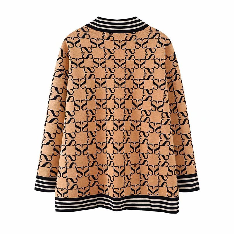 Knitted cardigan jacket