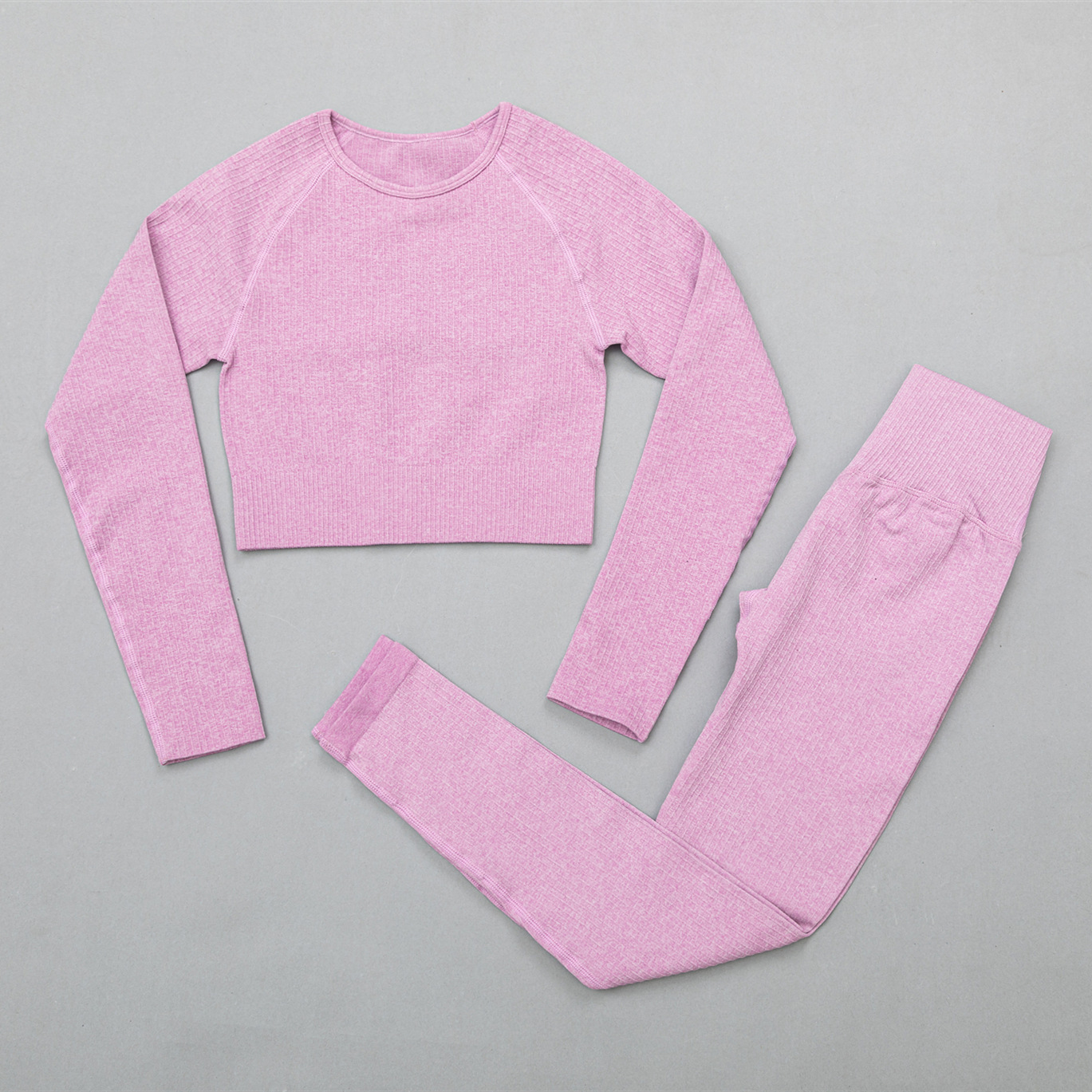 Long-sleeved tight-fitting sweat-absorbent fitness suit