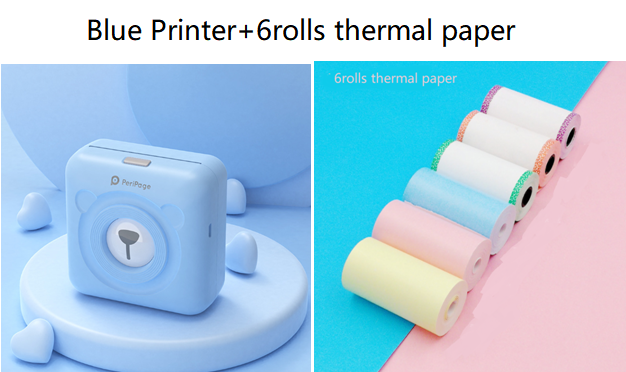 Mini Bliuetooth Wireless Thermal Printer Paper Sticker Label Printer 11