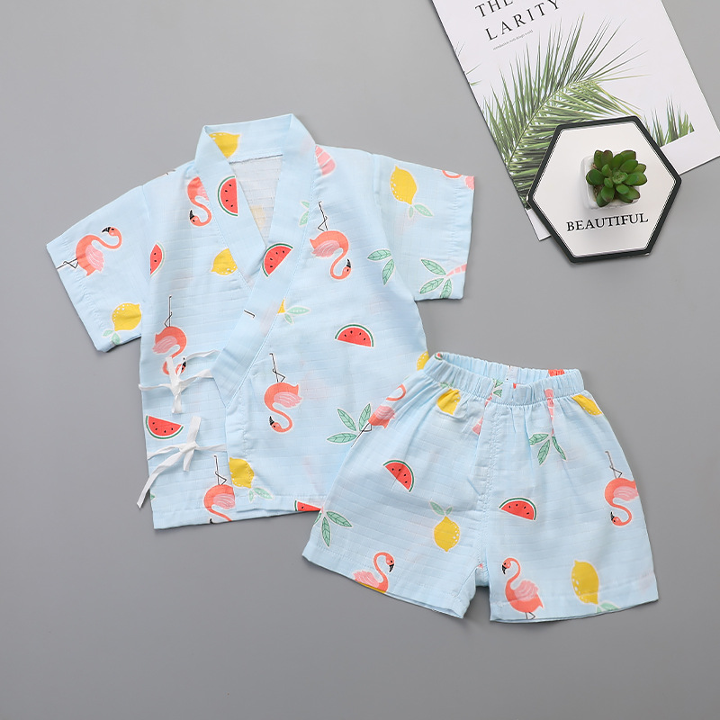 Newborn Gauze Air-Conditioned Pajamas