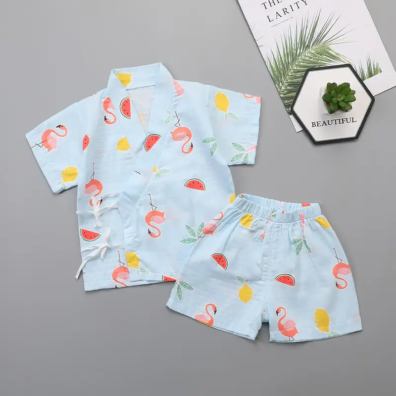 Newborn Gauze Air-Conditioned Pajamas