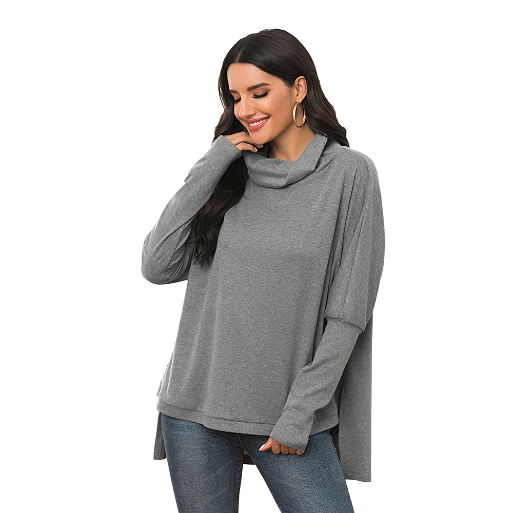 Irregular long casual sweater T-shirt