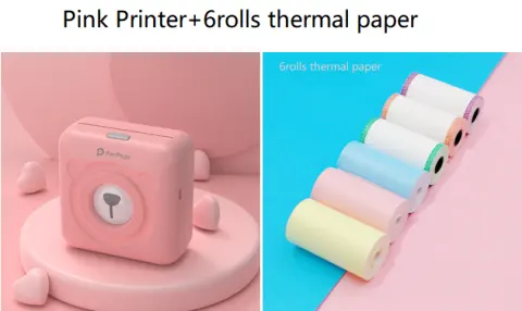 Mini Bliuetooth Wireless Thermal Printer Paper Sticker Label