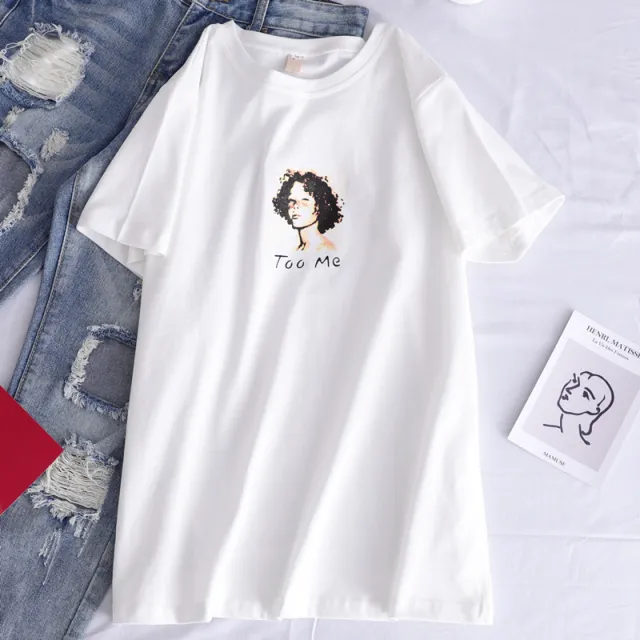 Loose and versatile student T shirt 9972 2 Xl - Shop at LoveMi