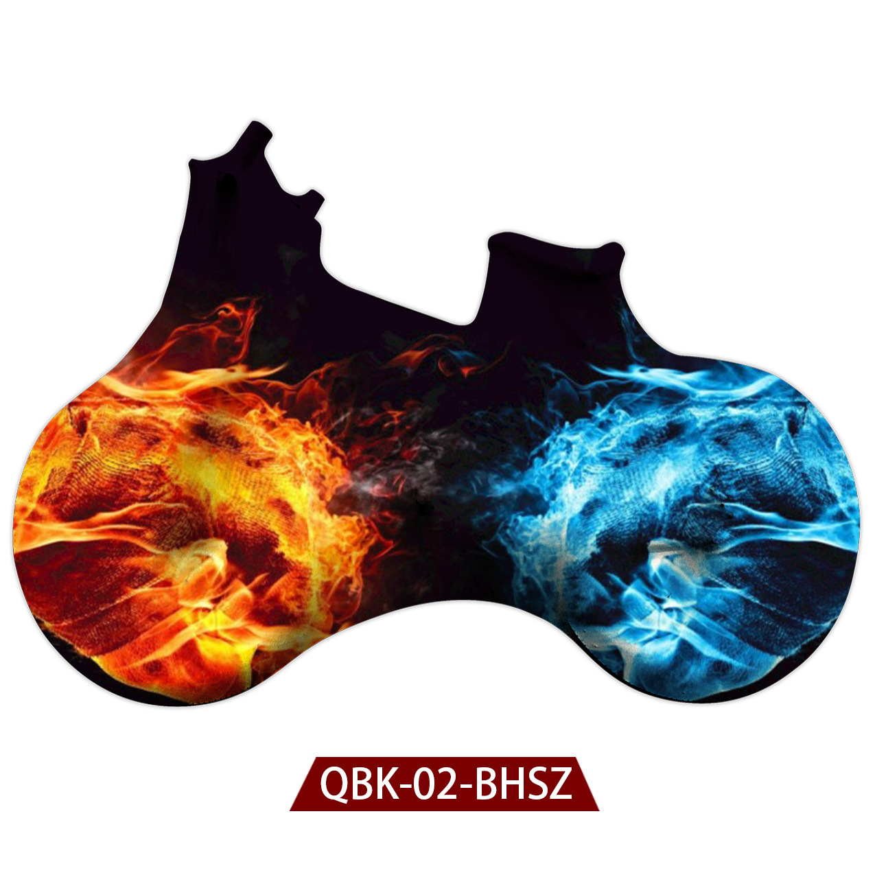 Racing bike wheel digital print gown – Z6, One size